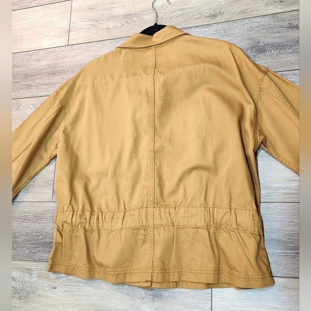 Madewell Southlake Utility Soft Yellow Women's Military Jacket Size Small - Picture 9 of 9